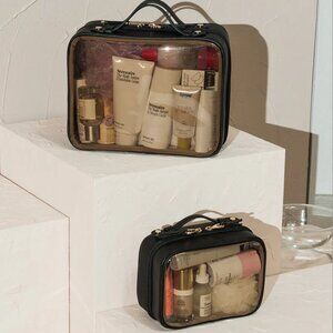 TWO Calpak Cosmetic Cases – Eclipse (Discontinued Color!) – Small & Large Set